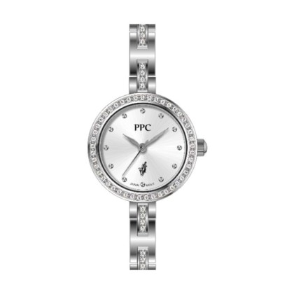 Paris Polo Club PPC-FA13-SL-WE Crystal Embellished Bezel Women Watch